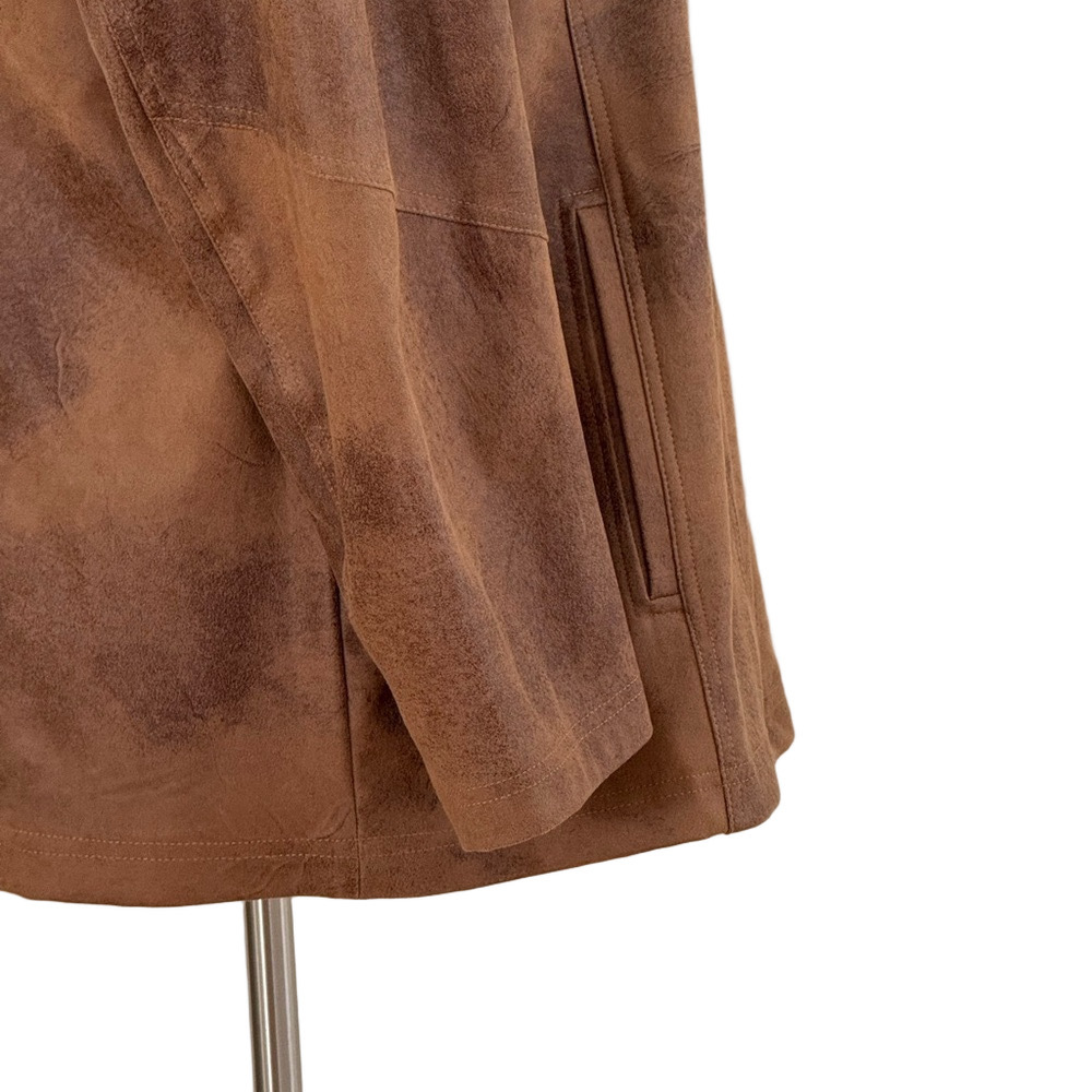 Chico's Brown “Leather” Women's Jacket Size 20 (Chico’s size 4) - Picture 8 of 15
